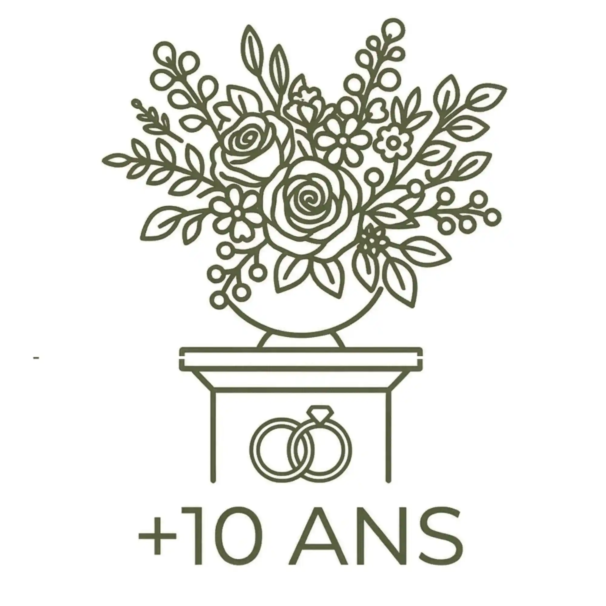 picto 10 ans d experience en fleuriste mariage poitiers