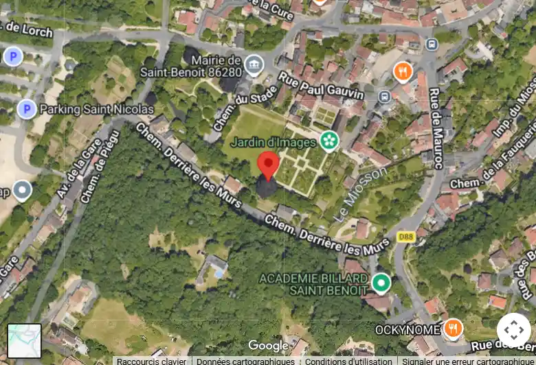 placement de la scenographie vegetale sur google maps